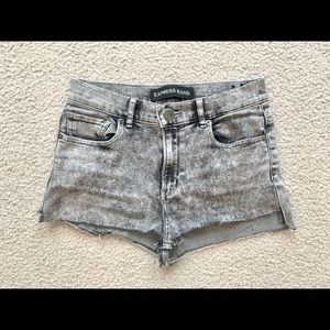 Express Distressed Jean Shorts